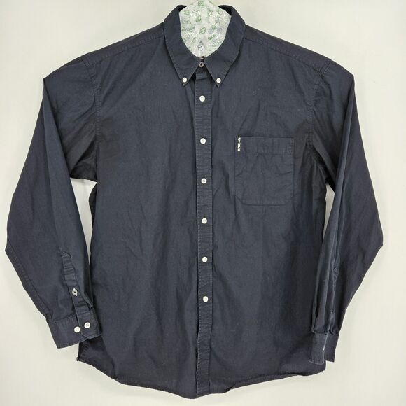 Cinch Shirt Mens Extra Large Western Button Down Cowboy Rodeo Long Sleeve Black - Picture 1 of 11